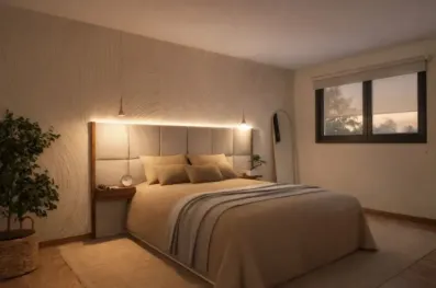 Image du modèle de maison Chambre PHENIX vue nuit