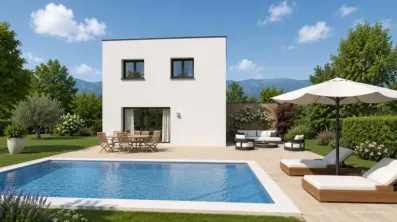 Image du modèle de maison PLUME 2026 Façade jardin