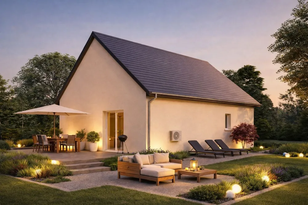 Image du modèle de maison PERAZOLLER_VUE 2_3 tuiles ardoise_menuiseries blanches