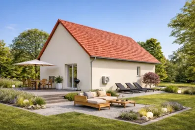 Image du modèle de maison PERAZOLLER_VUE 2_1 tuiles rouge_menuiseries blanches