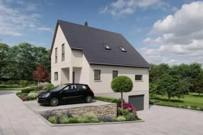 Image du modèle de maison FRITSCH & DEMIR 2 tuiles ardoise