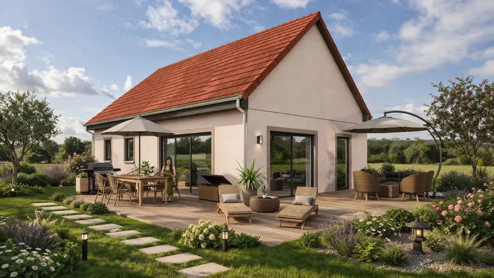 Image du modèle de maison RAKOTOARIVELO_VUE 2 bis_tuiles rouge menuiseries anthracite