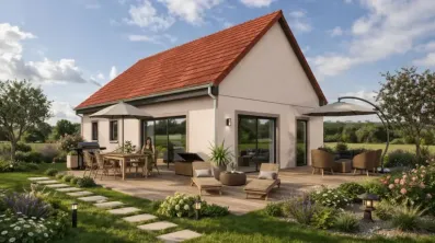 Image du modèle de maison RAKOTOARIVELO_VUE 2 bis_tuiles rouge menuiseries anthracite