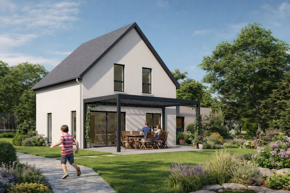 Image du modèle de maison BOLIS & MATZ_VUE 1 tuiles ardoise