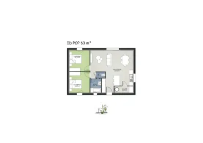 Image du modèle de maison MODELE ID POP 63 2ch - 2024 -  plan