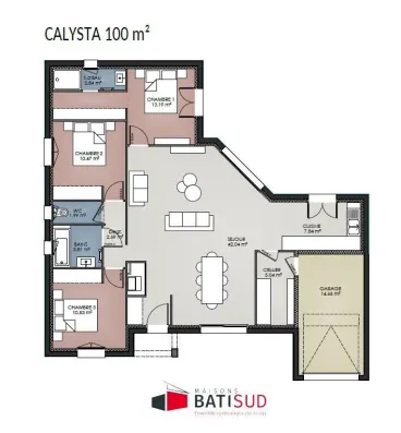 Image du modèle de maison CALYSTA 100 PLAN