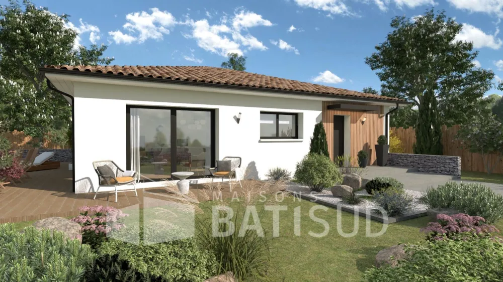Image du modèle de maison LUCA ENDUIT + BOIS