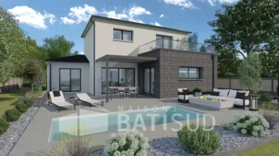 Image du modèle de maison maisons-bati-sud-modele-maeva-gris-2