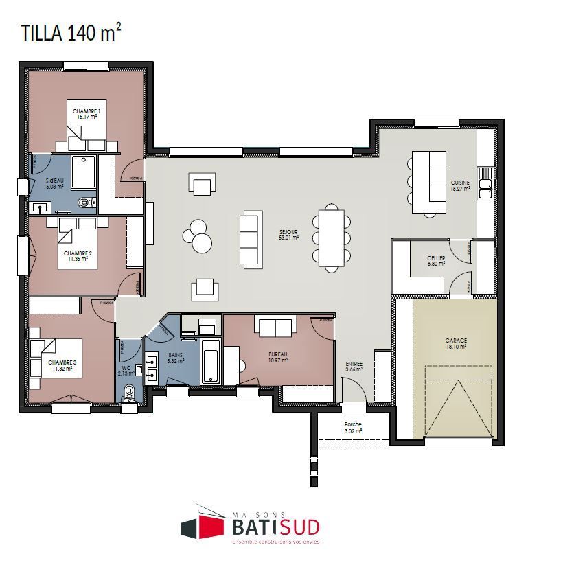 Image du modèle de maison TILLA 130 PLAN