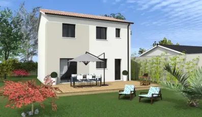 Image du modèle de maison city V1 vue arriere