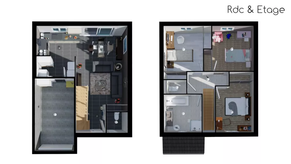 Image du modèle de maison Mix City_rdc_étage