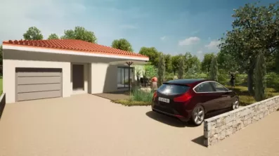 Image du modèle de maison 70m² + GARAGE TP 20-AVANT