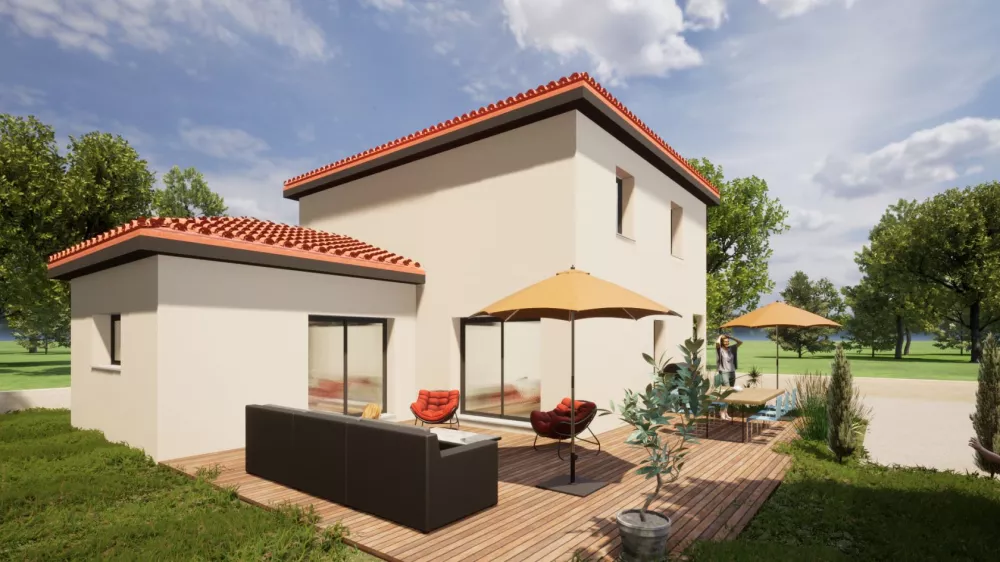 Image du modèle de maison FALLOT HADJ RABAH-ARRIERE ANGLE 2