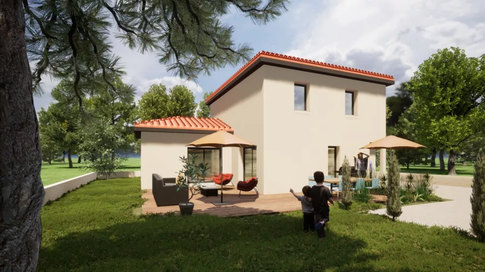 Image du modèle de maison FALLOT HADJ RABAH-ARRIERE ANGLE 1