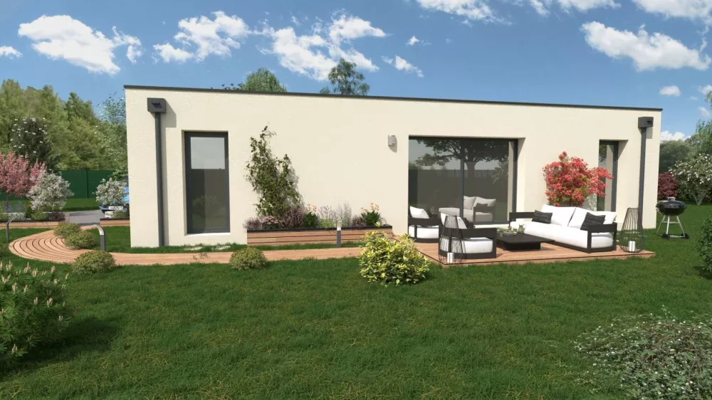 Image du modèle de maison OPTIMA 98 ss GGE Toit plat pers AR2