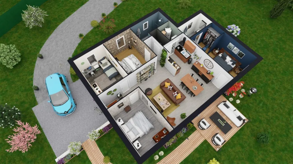 Image du modèle de maison OPTIMA 98 ss GGE INT (2)