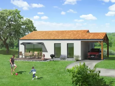 Image du modèle de maison opt 90 carport romane 17° HD