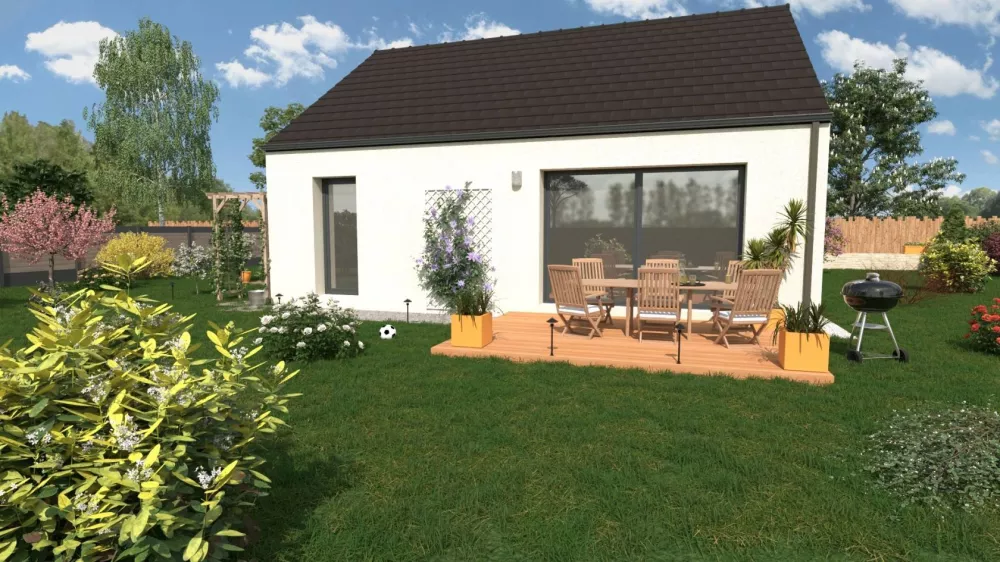 Image du modèle de maison OPTIMA 60 ss GGE ARDOISES 35deg pers AR