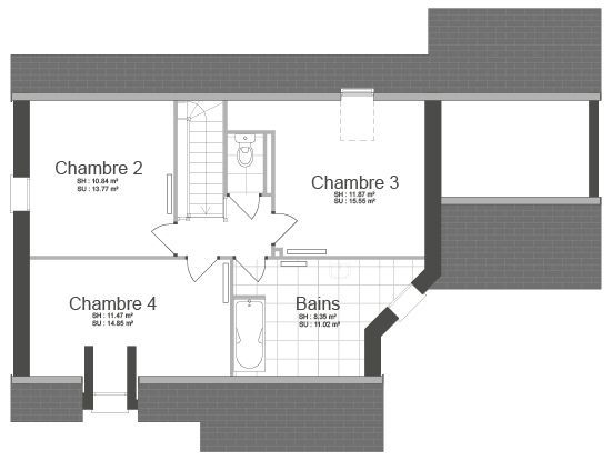Image du modèle de maison 13-equilibre-23-etage