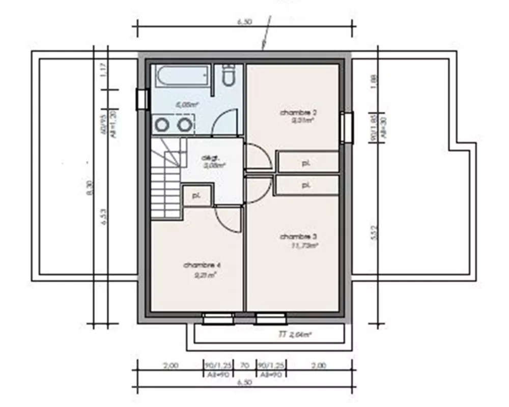 Image du modèle de maison PLAN ETAGE CONT