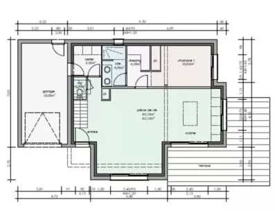 Image du modèle de maison PLAN RDC CONT