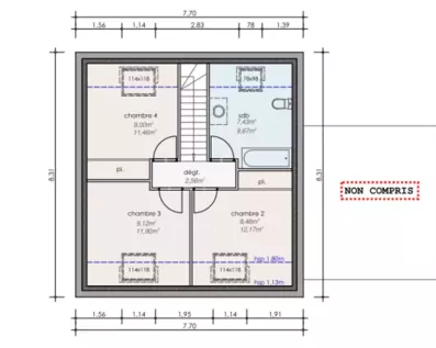 Image du modèle de maison PLANS ETAGE DUBREUIL