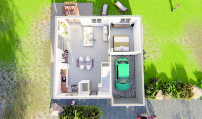 Image du modèle de maison Leotie 100m² VF plan 3d