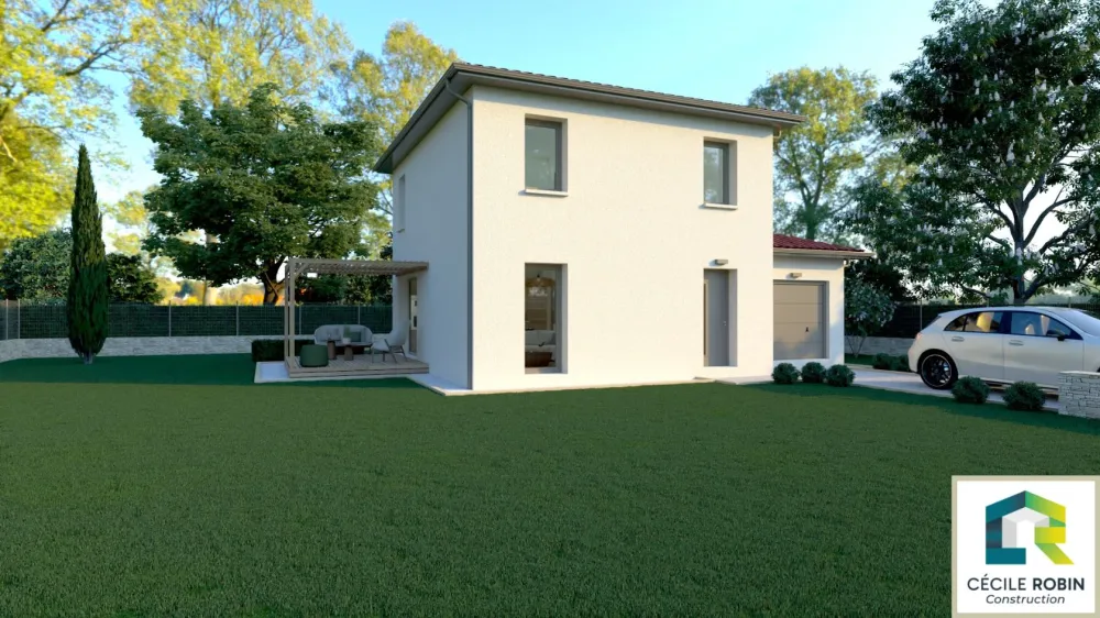 Image du modèle de maison R+1 3CH 90m² EXT 1