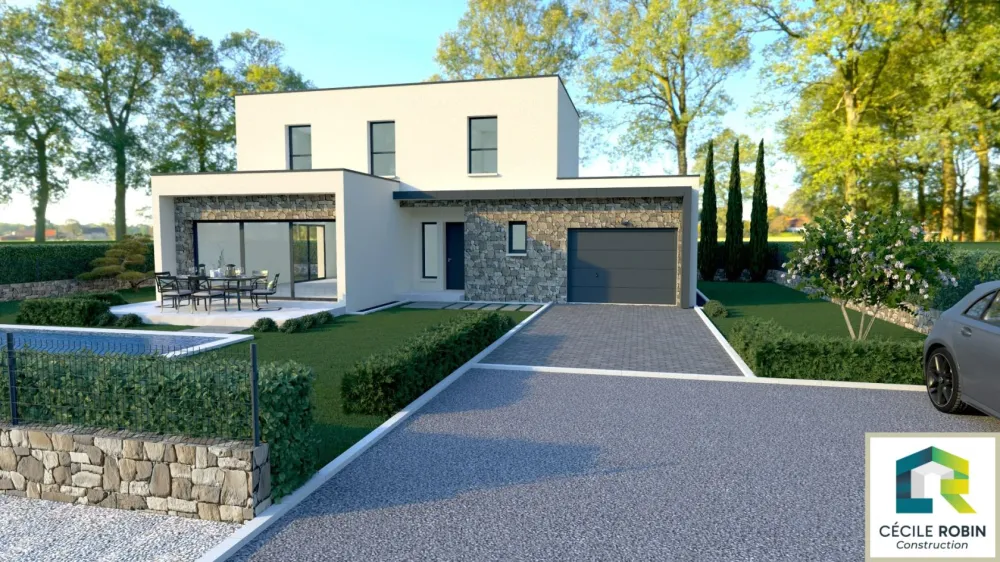 Image du modèle de maison R+1 3CH 100m² EXT 1