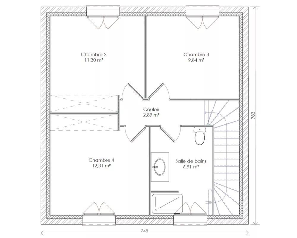 Image du modèle de maison BELLA-rdc