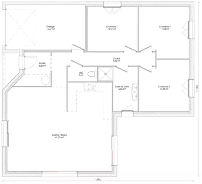 Image du modèle de maison plan-Chantal-b-ELINA94