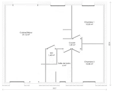 Image du modèle de maison plan-Chantal-b-elodie66