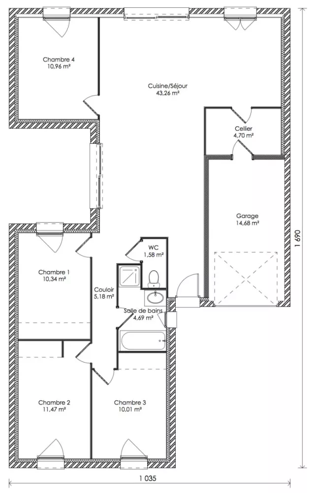 Image du modèle de maison PLAN-SLIMG102