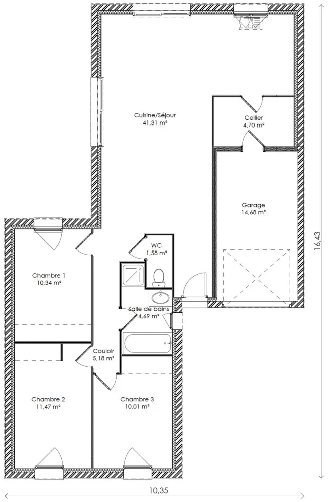 Image du modèle de maison PLAN-SLIMG88