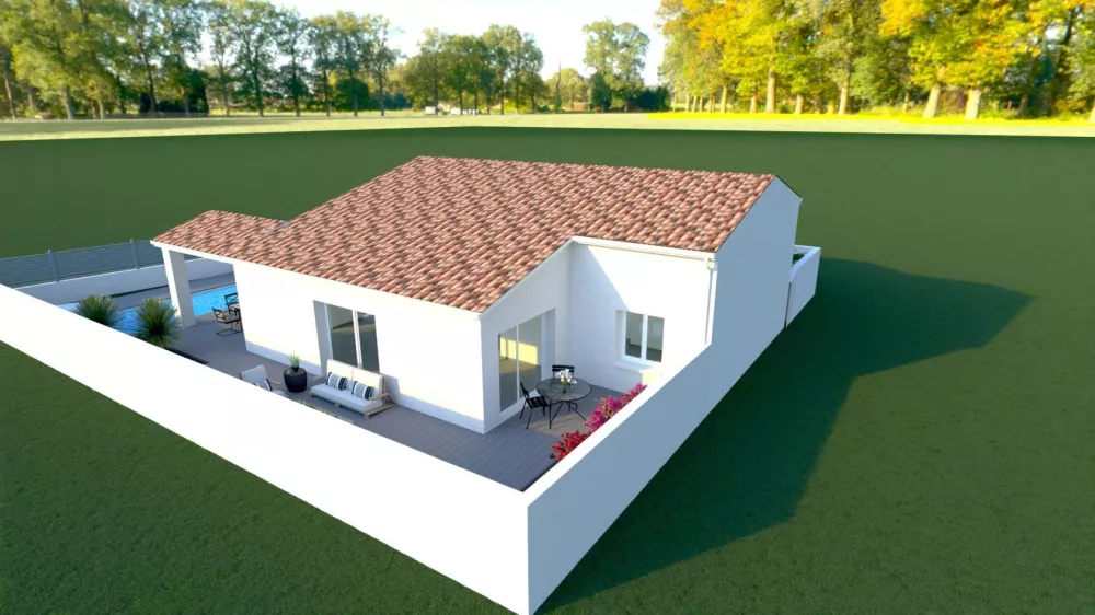 Image du modèle de maison droit
