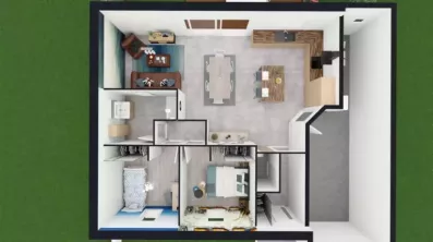 Image du modèle de maison 3D