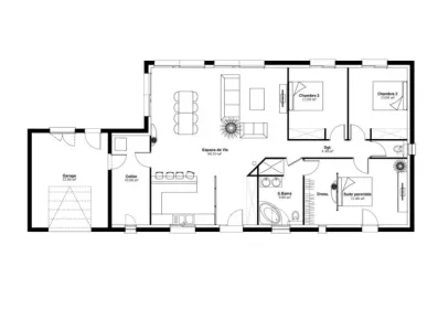 Image du modèle de maison V.2 - 133- 3ch