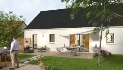 Image du modèle de maison Lot 2 - Arrière jour 