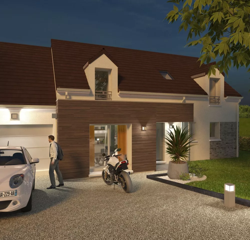 Image du modèle de maison Lot 3 - Avant Nuit 