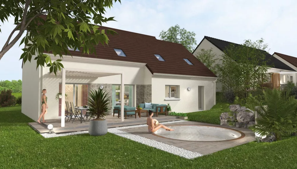 Image du modèle de maison Lot 3 Arrière jour_final