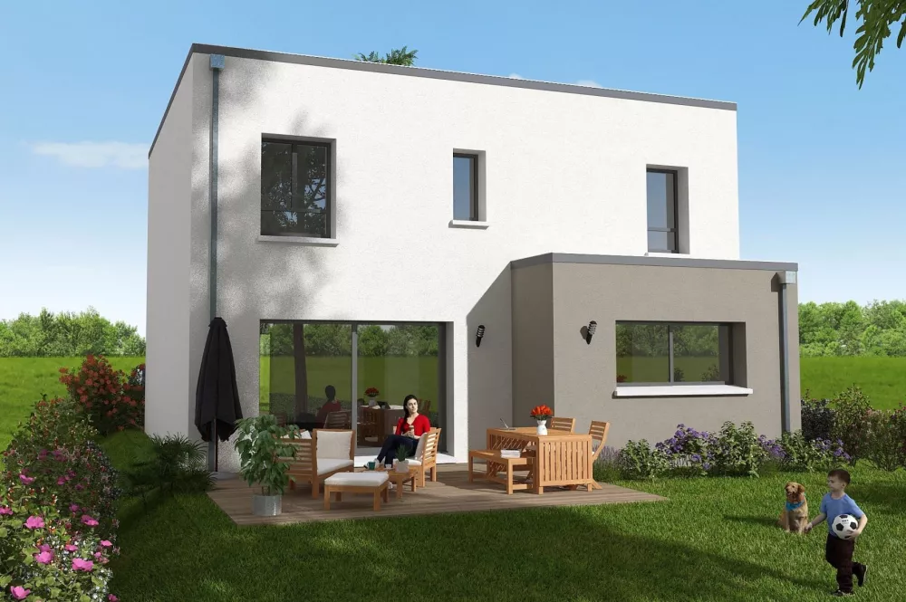 Image du modèle de maison Facade arrière