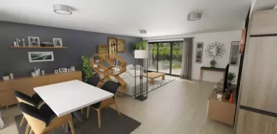 Image du modèle de maison salon jour