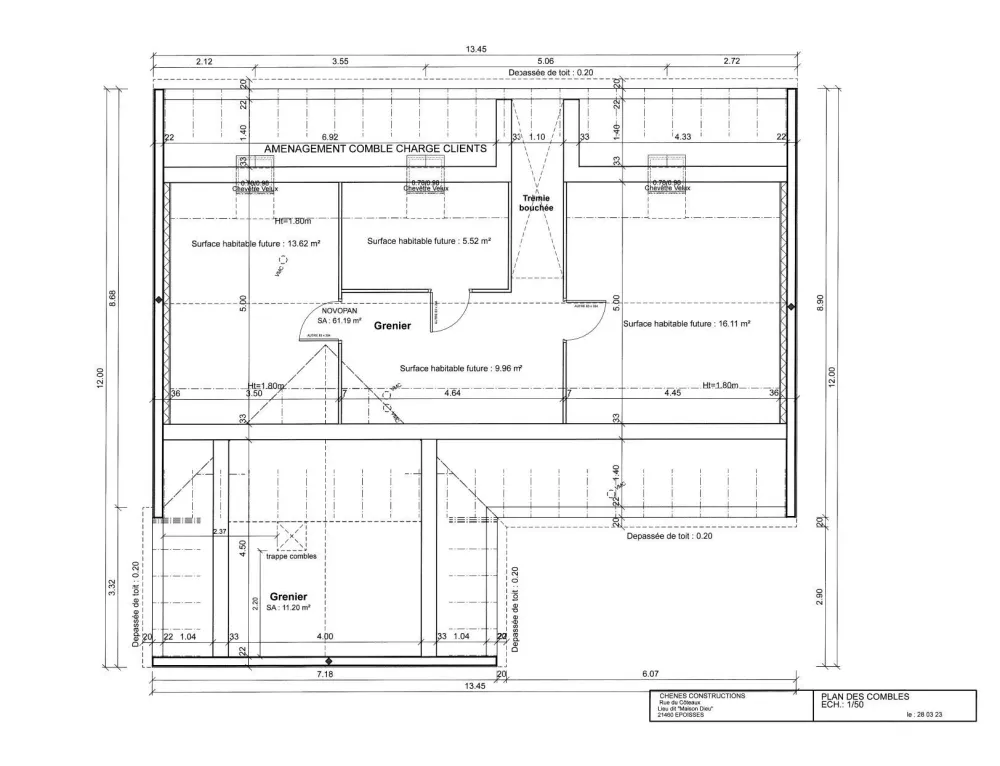 Image du modèle de maison combles aménageables