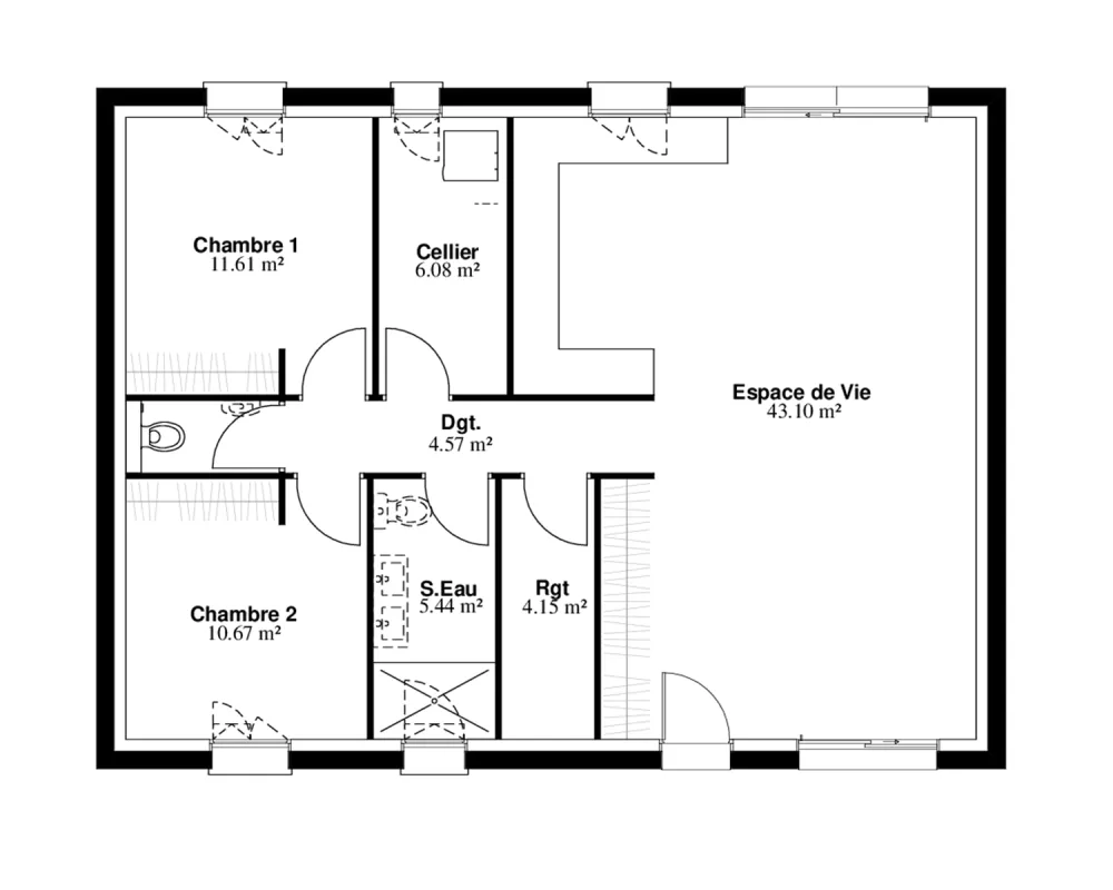 Image du modèle de maison APOLLINE-PLAN SANS COTES