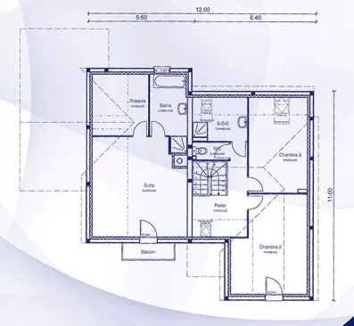 Image du modèle de maison jupiter_etage_plans1