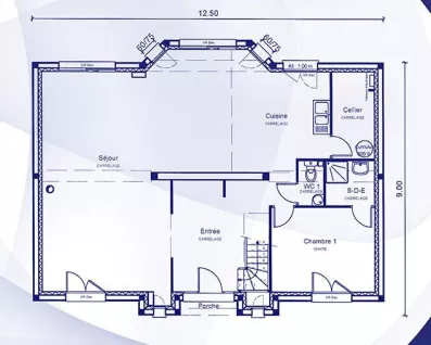 Image du modèle de maison castellum_rdc_plans