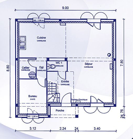 Image du modèle de maison charme_rdc_plans