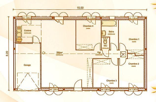 Image du modèle de maison lobelie_plans-coupé