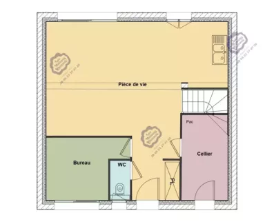 Image du modèle de maison 9 Isabelle R+1 SGLA 98 RDC