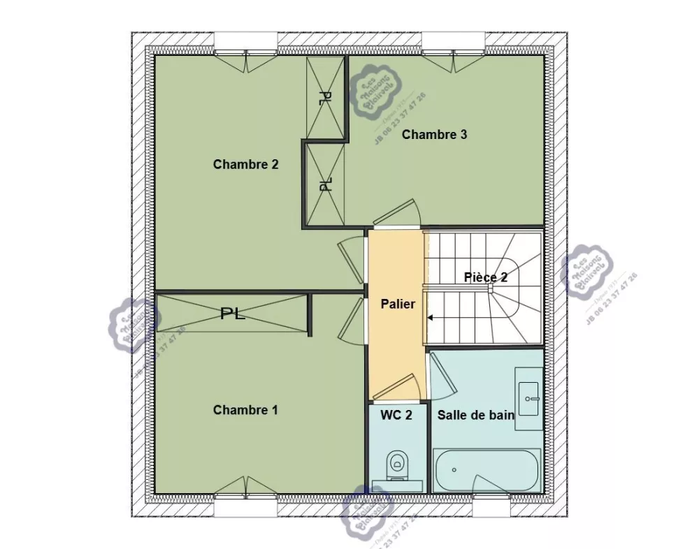 Image du modèle de maison 5 Isabelle R+1 SGLA 82 etage